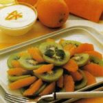 Orangen-Kiwi-Salat mit Quarkspeise